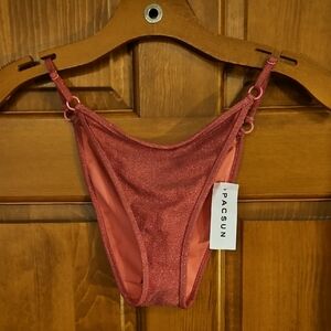 PacSun Glittery Rose Bikini Bottom